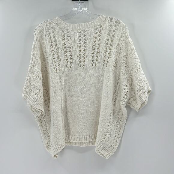 Splendid Collection Women's Short Sleeve Sweater - White - Medium - NWT - Picture 7 of 7